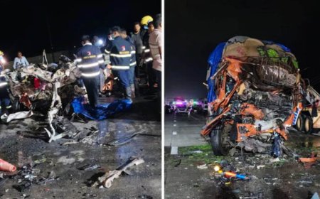 समृद्धि हाईवे पर भीषण हादसा, बेटी का एडमिशन कर लौट रहे परिवार की कार में आग; 6 लोग जिंदा जले