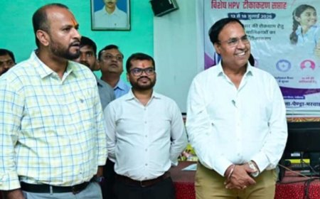 एचपीवी टीकाकरण में गौरेला-पेंड्रा-मरवाही जिला बना प्रदेश में अव्वल