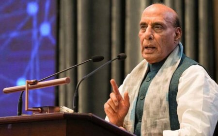 राजनाथ सिंह का कांग्रेस पर हमला, बोले- RSS को प्रमाणपत्र की जरूरत नहीं