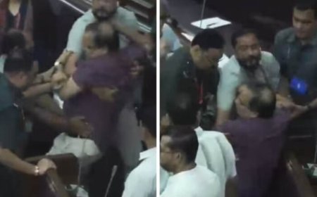 बंगाल विधानसभा में जबरदस्त हंगामा! TMC विधायक कुणाल घोष को मार्शलों ने सदन से बाहर निकाला