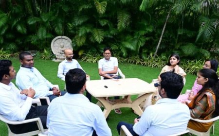 यूपीएससी 2025 के छत्तीसगढ़ टॉपरों ने वित्त मंत्री  ओपी चौधरी से की सौजन्य मुलाकात