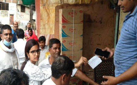 मुरैना की पुरानी सब्जी मंडी में नगर निगम का बड़ा एक्शन, अतिक्रमण हटाया, दुकानदारों के चालान काटे