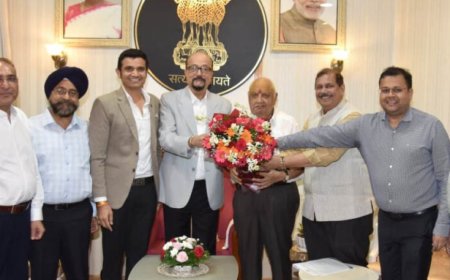 राज्यपाल डेका से निजी विश्वविद्यालयों के पदाधिकारियों ने की भेंट