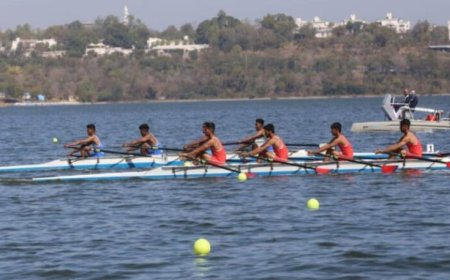 भोपाल में गूंजेगी एशिया की पतवार 2027 एशियन रोइंग चैंपियनशिप की मेजबानी को लेकर मंत्री विश्वास सारंग से मिला रोइंग फेडरेशन ऑफ इंडिया का प्रतिनिधिमंडल