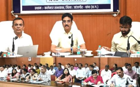 राजस्व प्रकरणों के ऑनलाइन पंजीयन, ई-ऑफिस के प्रभावी संचालन तथा शिक्षा, स्वास्थ्य एवं जनकल्याणकारी योजनाओं की प्रगति की समीक्षा