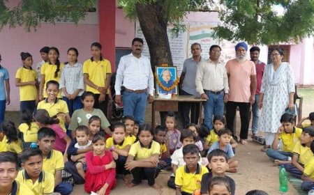 शासकीय माध्यमिक विद्यालय ओडपुरा में डाँ अब्दुल कलाम जी की पुण्यतिथि पर किया नमन