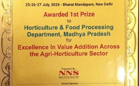 एग्री-हॉर्टिकल्चर सेक्टर में म.प्र. को मिला प्रथम पुरस्कार मुख्यमंत्री डॉ. यादव ने उत्कृष्ट प्रदर्शन पर दी बधाई