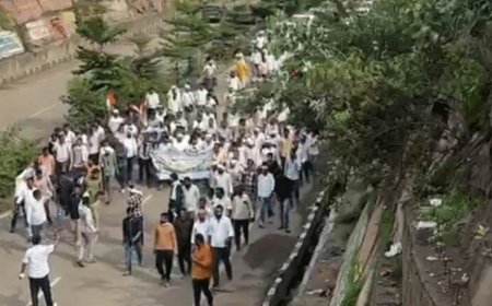 भोपाल कूच पर किसानों का मार्च, बैरिकेड तोड़ राजधानी की ओर बढ़े; CM हाउस की सुरक्षा हाई अलर्ट पर