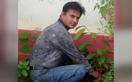 रीवा संभागीय कार्यवाहक अध्यक्ष आशीष मिश्रा ने लगाई जामुन के पौधे