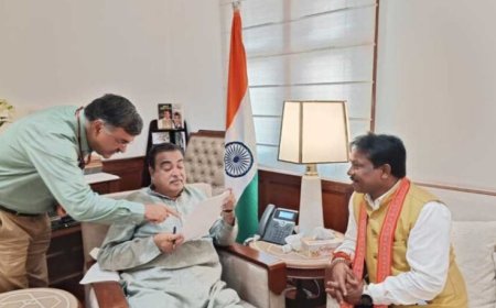 बस्तर में सड़क विकास को मिलेगी नई गति : सांसद महेश कश्यप ने केंद्रीय मंत्री नितिन गडकरी से की मुलाकात
