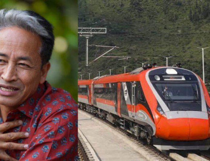 सोनम वांगचुक ने की वंदे भारत की जमकर तारीफ, बोले- भारतीय रेलवे का सफर रहा शानदार अनुभव