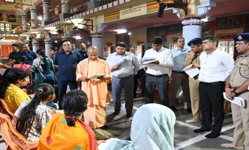 जनसेवा सर्वोपरि : प्रतिकूल मौसम में भी सीएम योगी ने किया जनता दर्शन