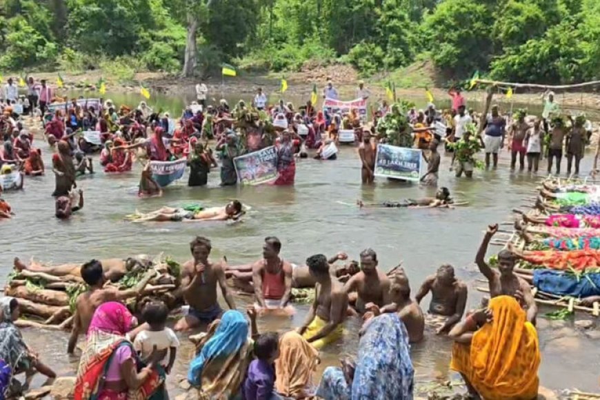 केन-बेतवा परियोजना: 17 दिन बाद खत्म हुआ ‘चिता आंदोलन’, प्रशासन ने प्रभावितों को बलपूर्वक हटाया, अनशन जारी