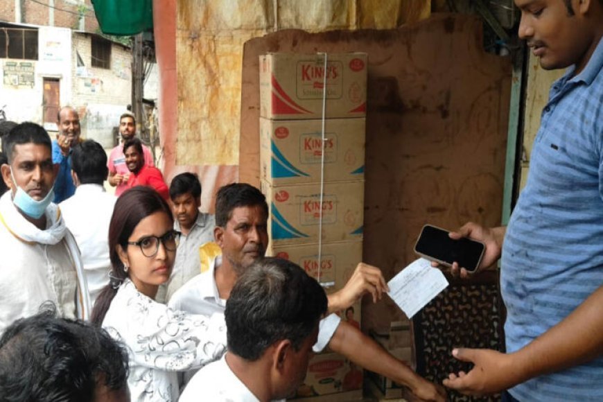 मुरैना की पुरानी सब्जी मंडी में नगर निगम का बड़ा एक्शन, अतिक्रमण हटाया, दुकानदारों के चालान काटे