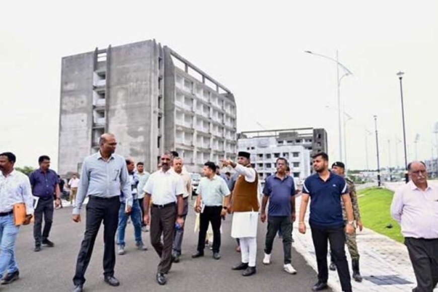 महिला एशियन चैंपियनशिप की तैयारियों को लेकर मंत्री  सारंग नाथुबरखेड़ा अंतरराष्ट्रीय स्पोर्ट्स कॉम्पलेक्स का किया निरीक्षण