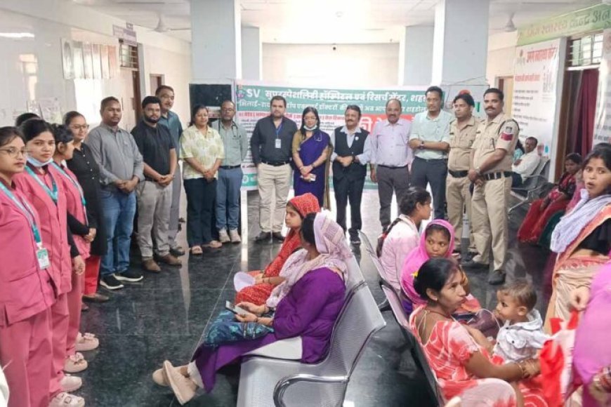 जिला चिकित्सालय अनूपपुर में निःशुल्क मेगा स्वास्थ्य शिविर सम्पन्न