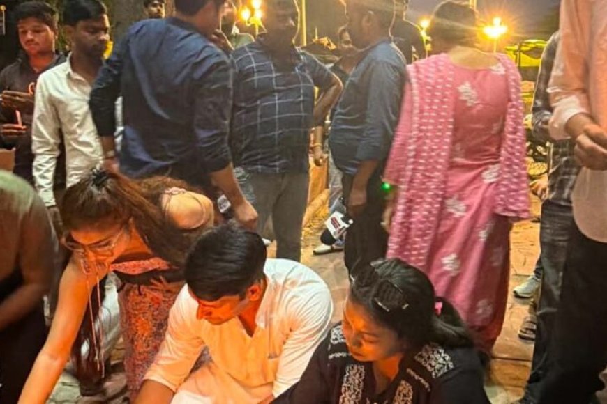 धर्मेंद्र प्रधान इस्तीफे के बाद ग्वालियर में युवा कांग्रेस ने निकाला कैंडल मार्च
