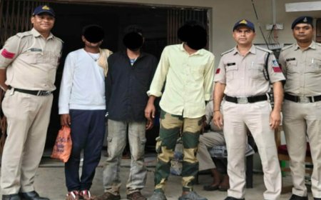 राजेंद्रग्राम पुलिस की कॉम्बिंग गश्त में बड़ी कार्रवाई, 3 स्थायी वारंटी गिरफ्तार कर कोर्ट में किया पेश