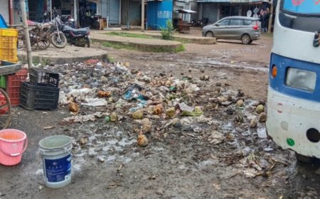 बस स्टैंड बना कचरे का भंडार जिम्मेदार व्यक्ति मौन