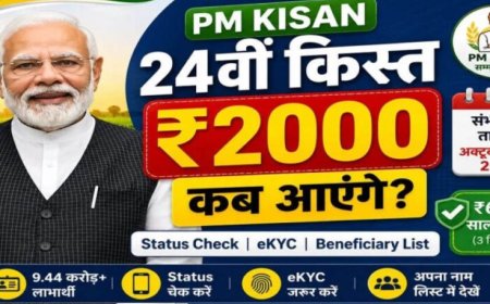 PM Kisan 24th Installment: 24वीं किस्त पर बड़ा अपडेट, जानें किसानों के खाते में कब आएंगे ₹2,000