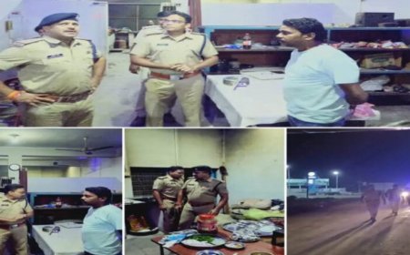 होटल-ढाबों व संदिग्धों की हुई सघन चेकिंग, विजयराघवगढ़ में पुलिस ने की पैदल पेट्रोलिंग, सुरक्षा व्यवस्था को लेकर चौकसी