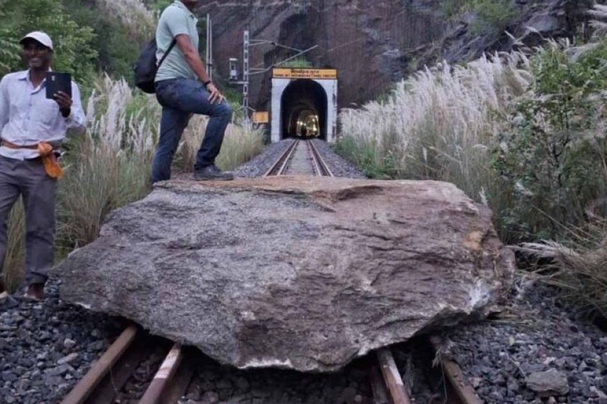 बस्तर रेल मार्ग पर लैंडस्लाइड का खतरा, सुरक्षा के लिए ट्रेनों की स्पीड कम