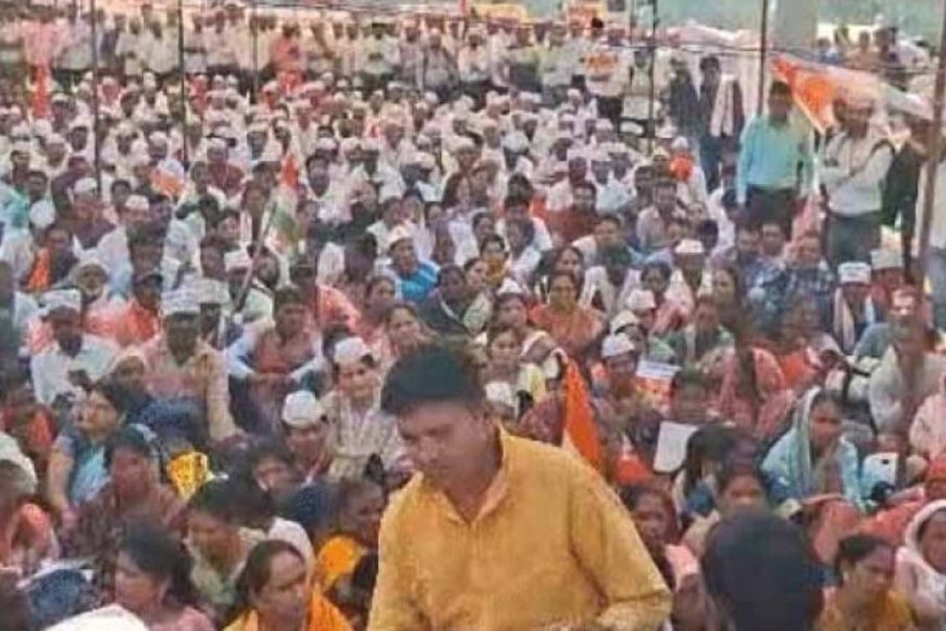 भोपाल में बिजली विभाग के हजारों आउटसोर्स कर्मचारियों का प्रदर्शन, संविदा दर्जा और ₹50 लाख बीमे की मांग